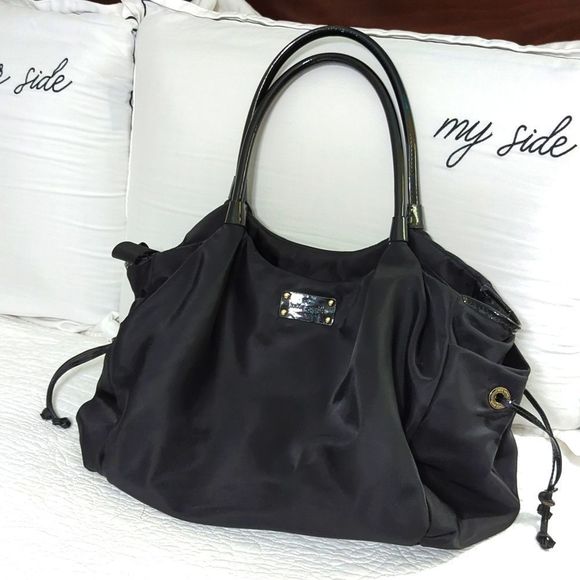 kate spade Handbags - Kate Spade NY Black Nylon Handbag Size L Please see measurements 👇